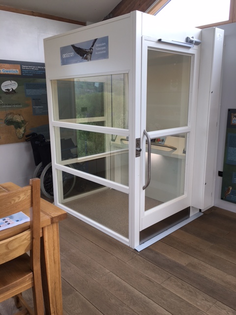 Platform lift for the The Dyfi Osprey Project | Invalifts